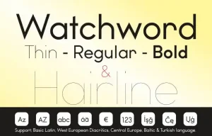 Watchword Sans Serif Font
