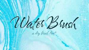 Water Brush Font › Fontesk