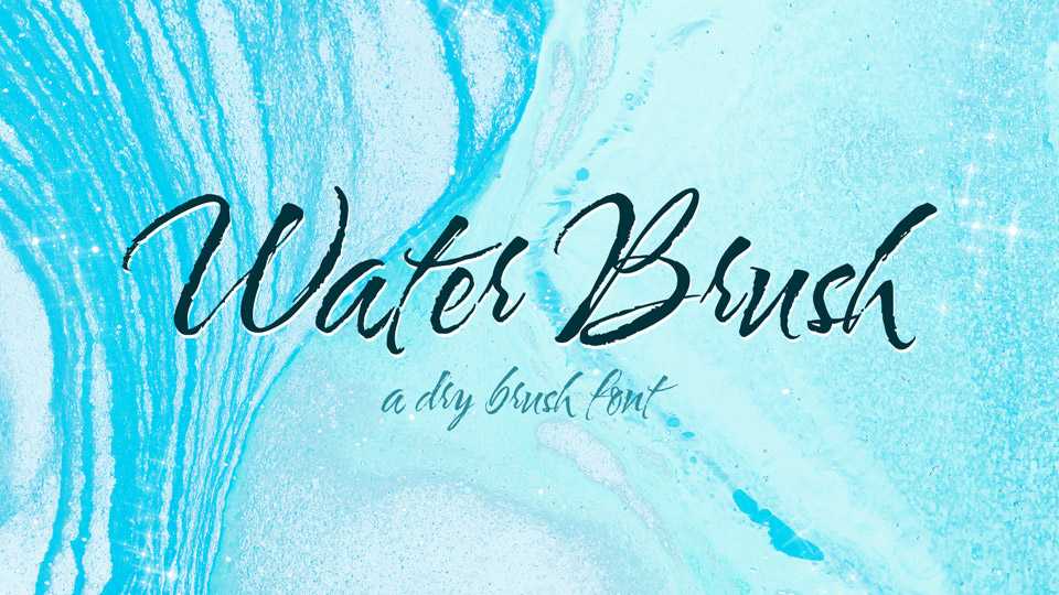 Water Brush Font › Fontesk