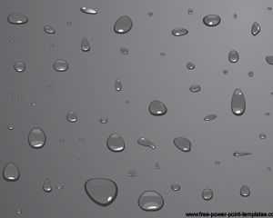 Water Drops PowerPoint Template