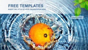 Water With Orange Nature PPT Templates