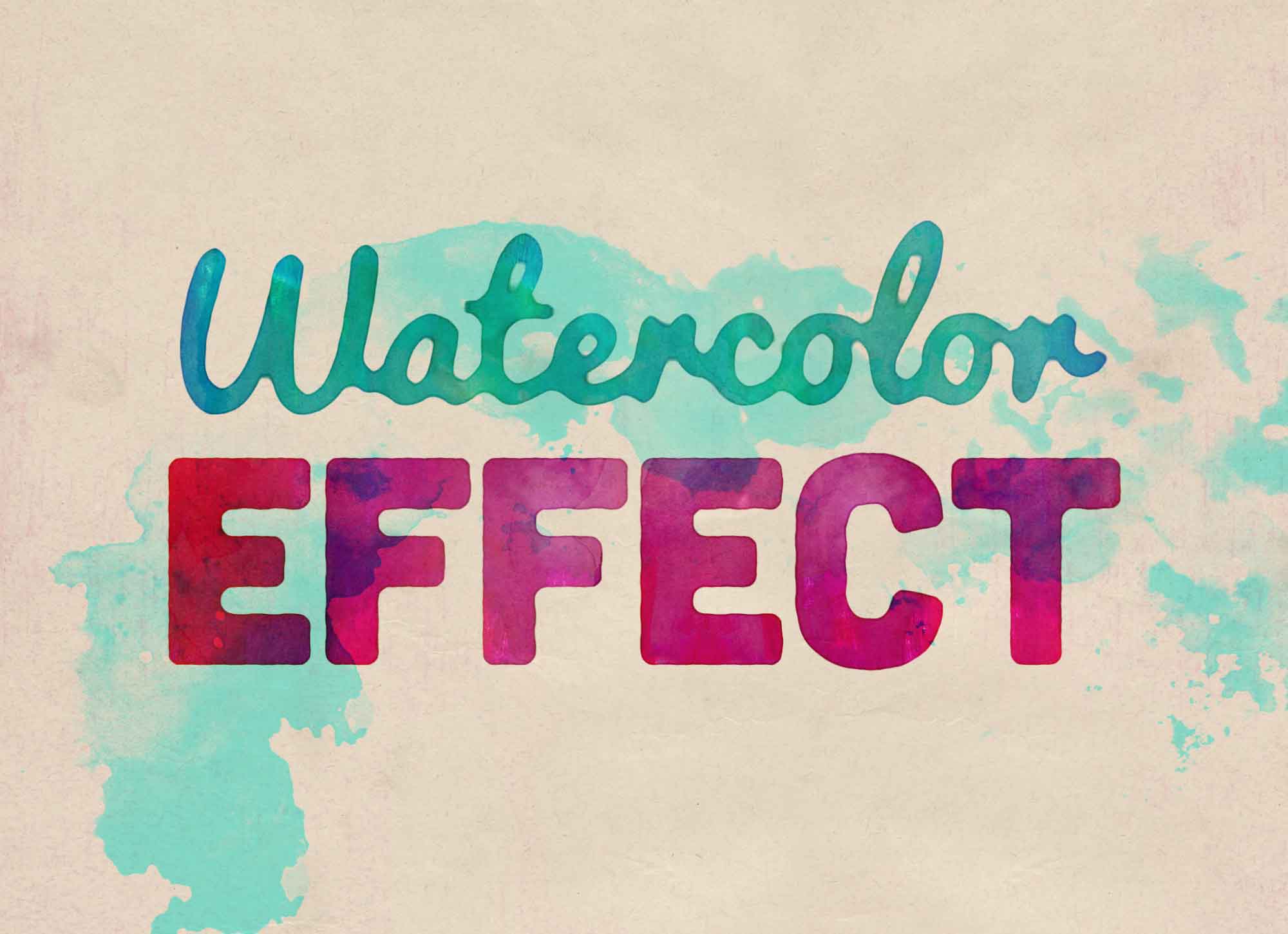 Watercolor Text Effect in Photoshop