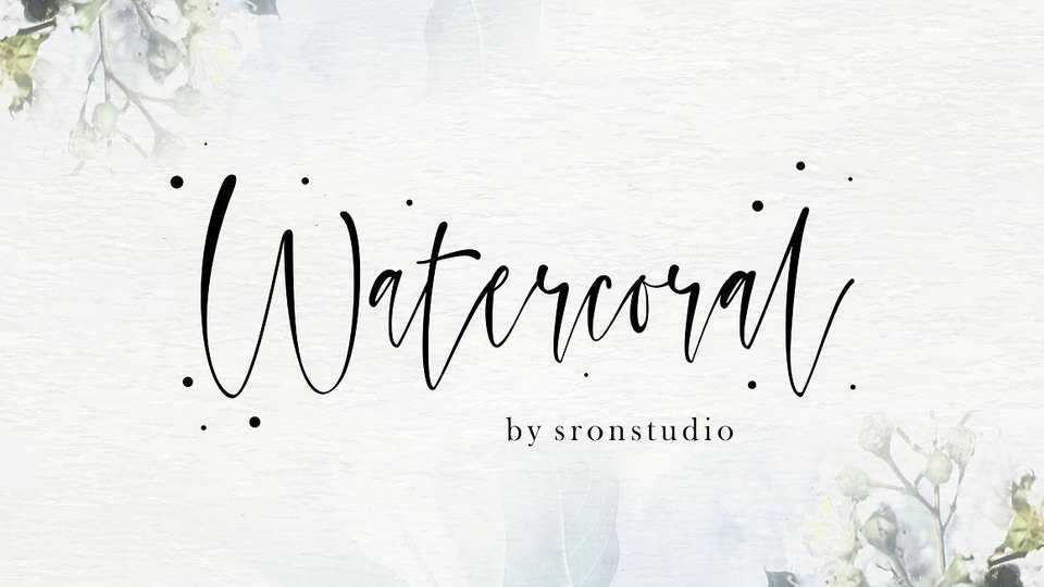 Watercoral Font › Fontesk