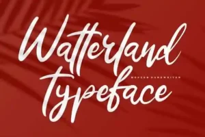 Watterland Script Font