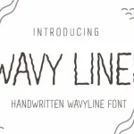 Wavy Lines Display Font