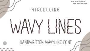 Wavy Lines Font › Fontesk