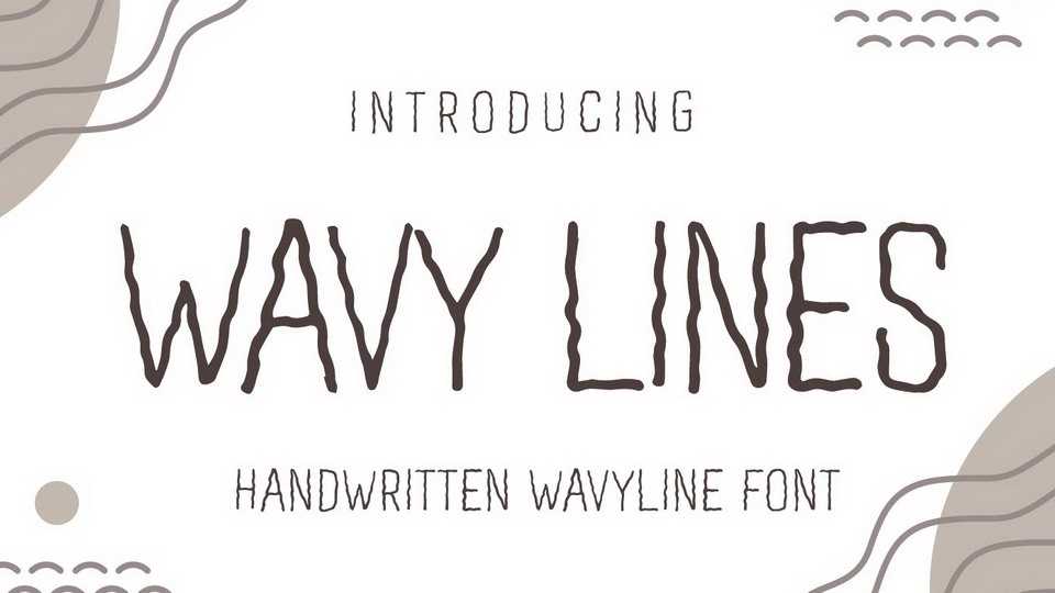 Wavy Lines Font › Fontesk
