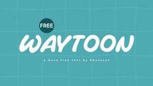 Waytoon Font › Fontesk