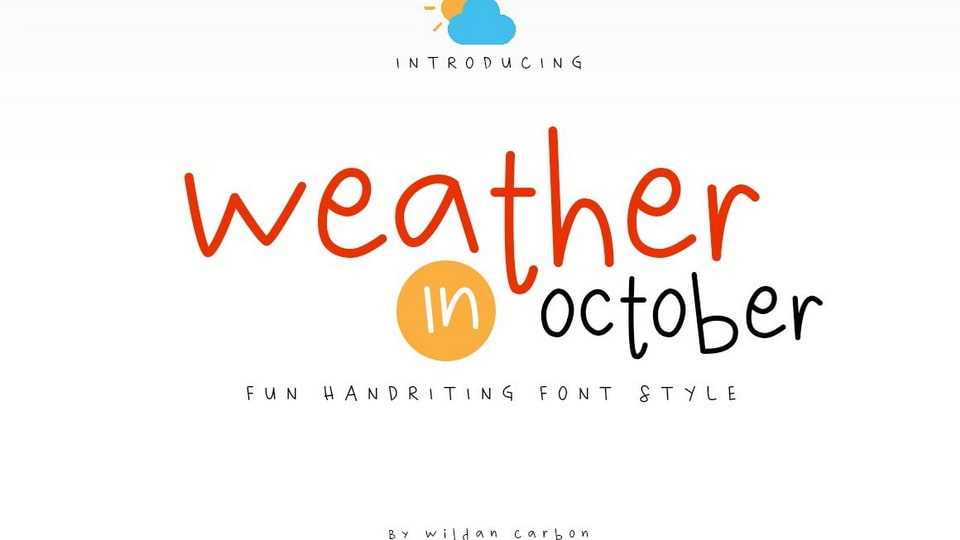 Weather in October Font › Fontesk