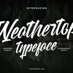Weathertop Script Typeface