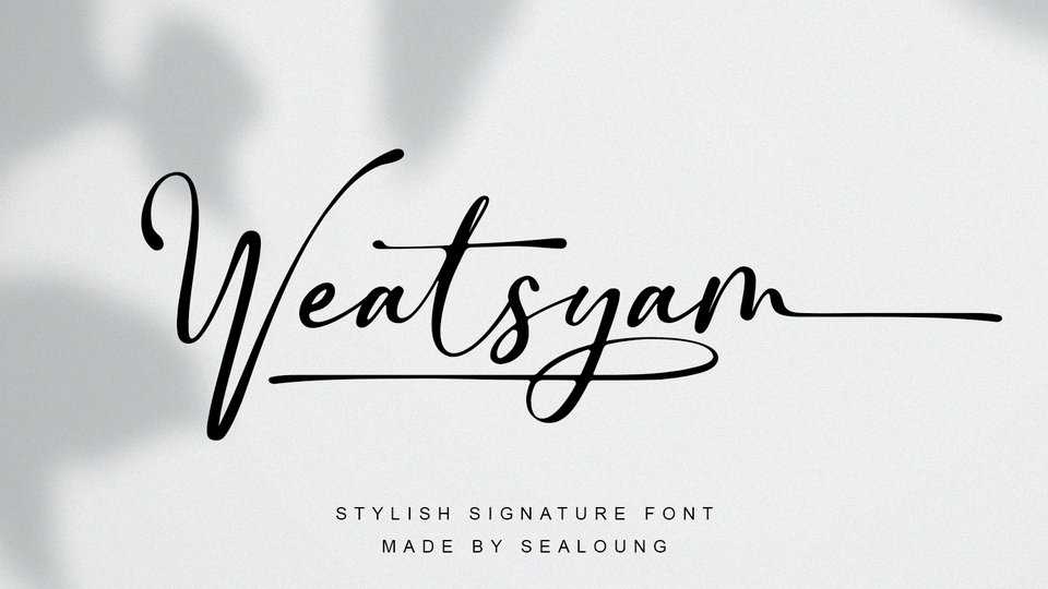 Weatsyam Font › Fontesk