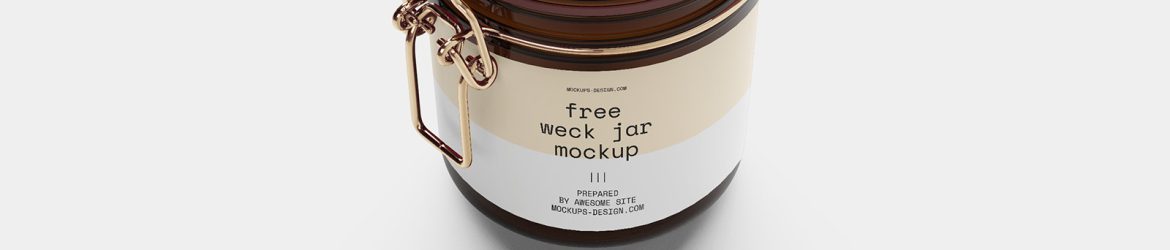 Weck jar mockup