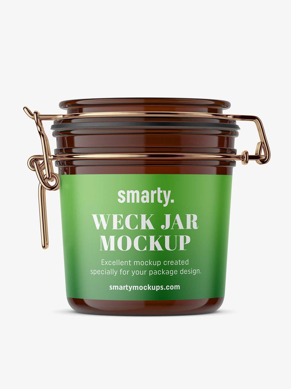 Weck jar mockup / Amber