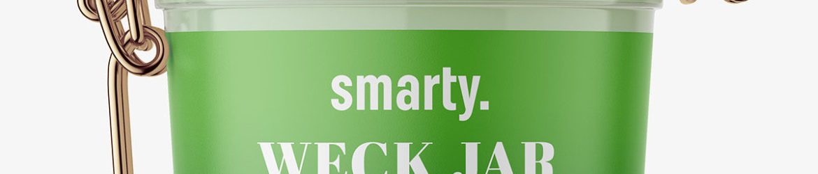 Weck jar mockup / Transparent