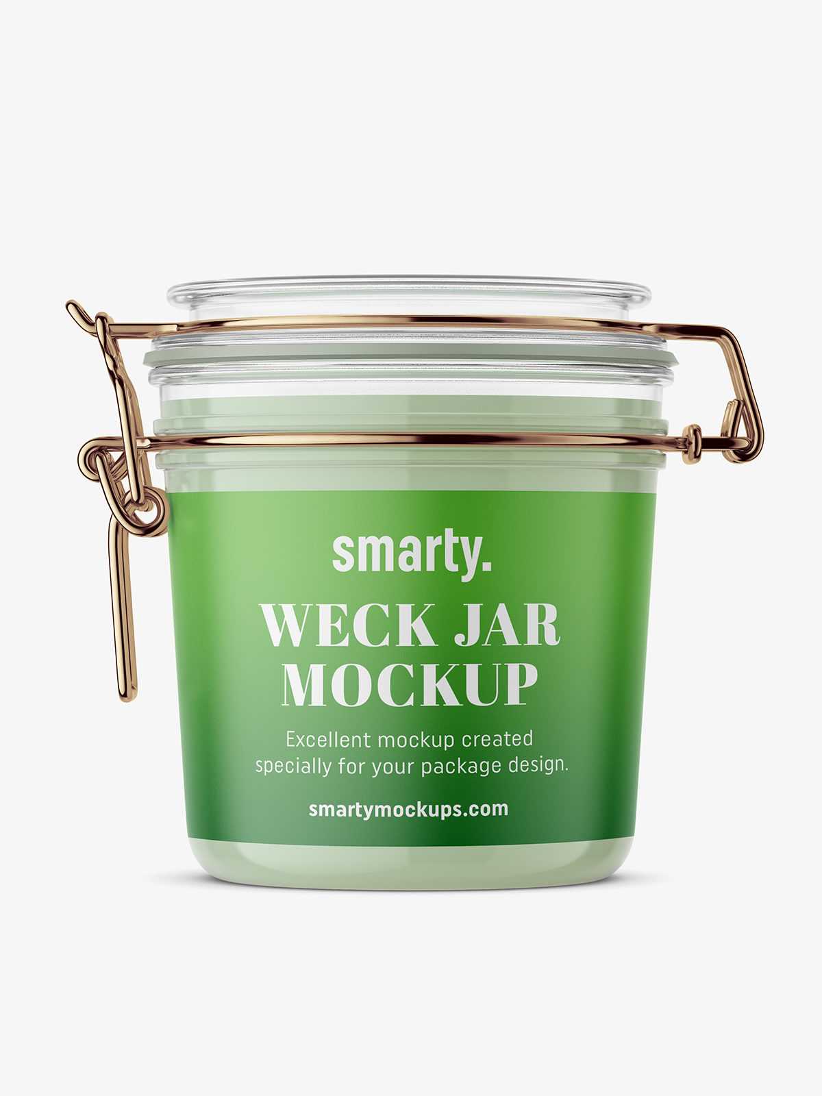 Weck jar mockup / Transparent