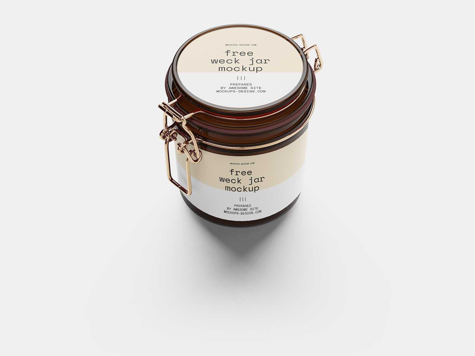 Weck jar mockup