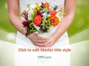 Wedding Bouquet PowerPoint Template