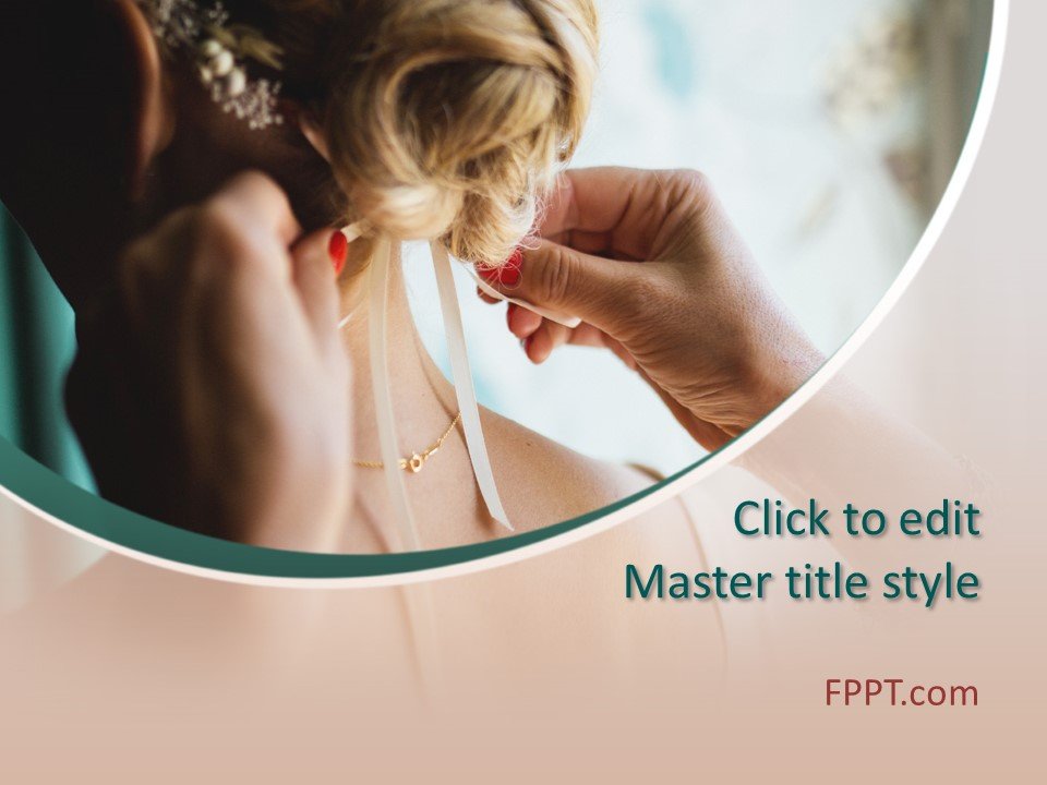 Wedding Hairstyle PowerPoint Template
