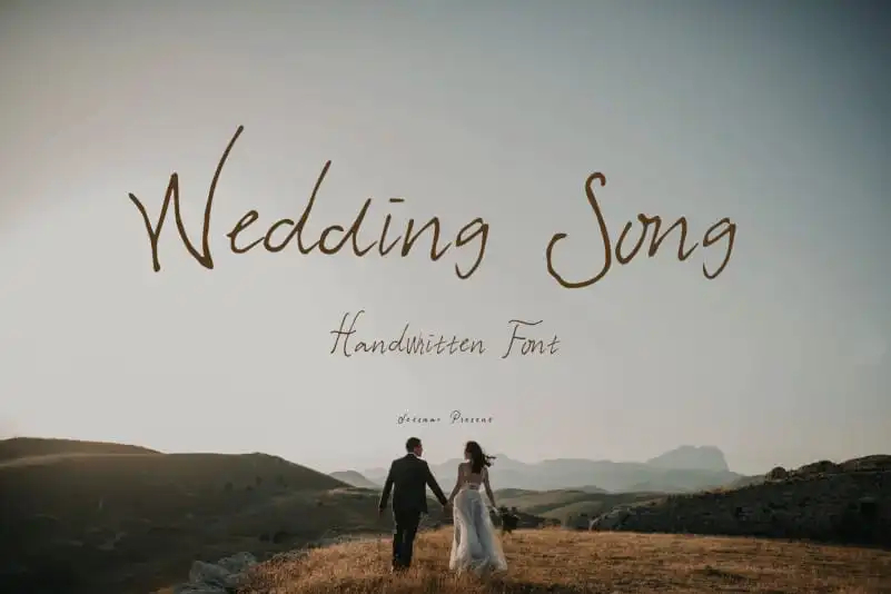 Wedding Song Handwritten Font