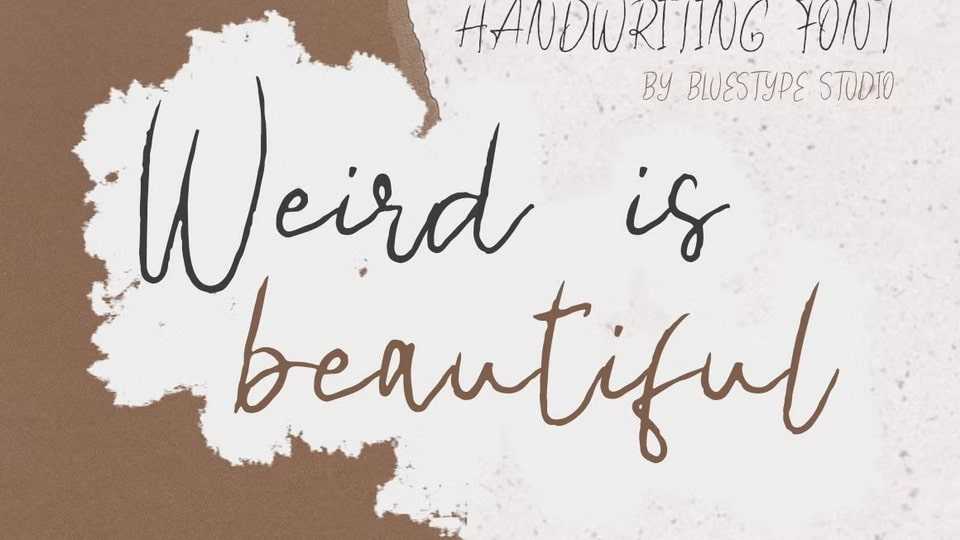 Weird is Beautiful Font › Fontesk
