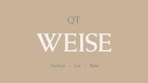 Weise Font Family › Fontesk