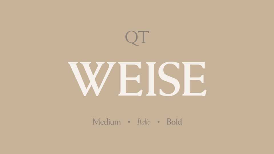 Weise Font Family › Fontesk