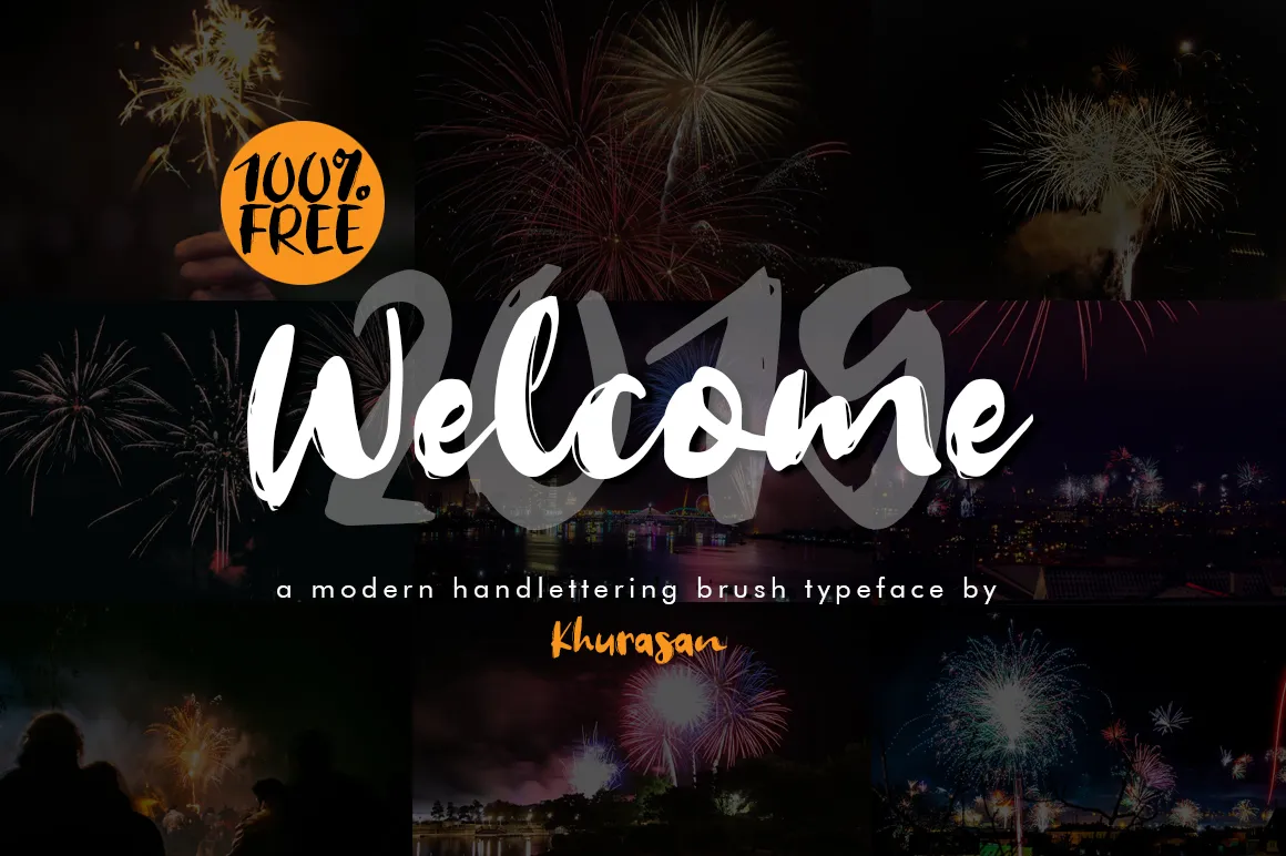Welcome 2019 Brush Font