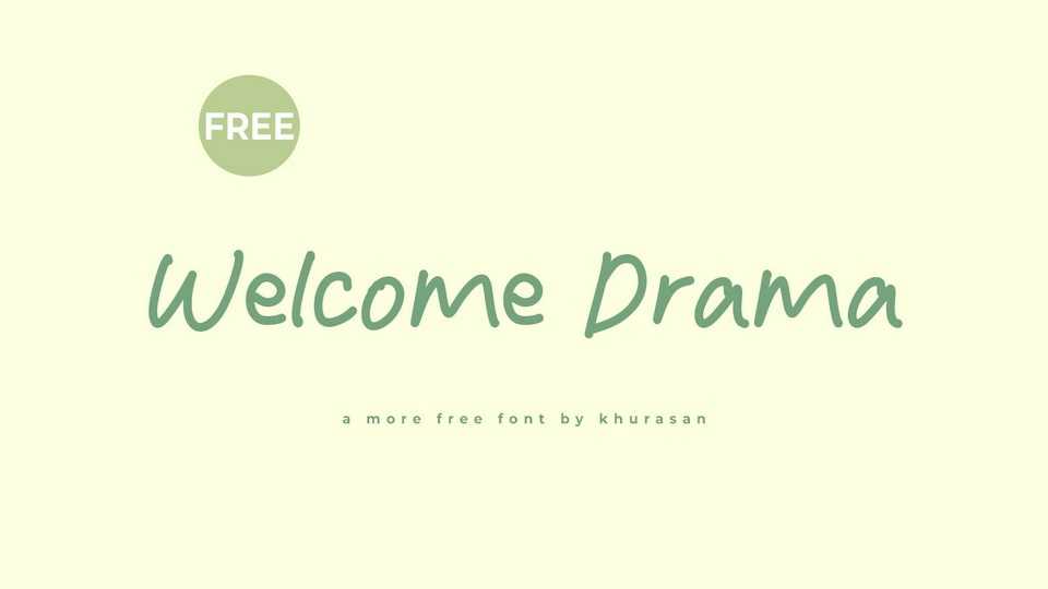 Welcome Drama Font › Fontesk