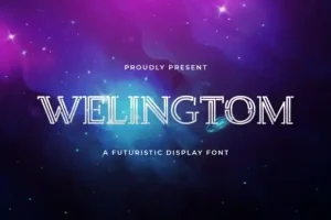 Welingtom Display Font