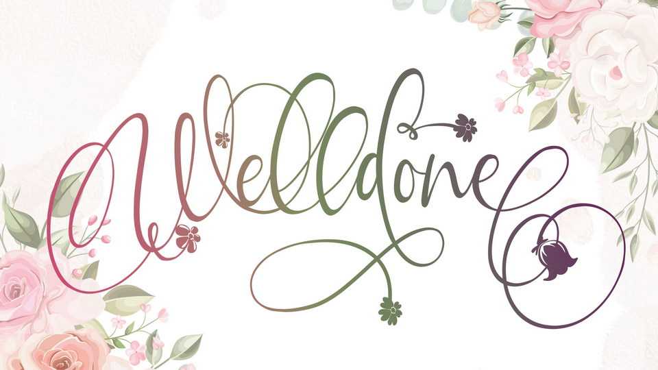Welldone Script Font › Fontesk
