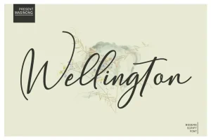 Wellington Calligraphy Font