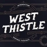 West Thistle Display Font - Fonte Grátis West Thistle Display Font