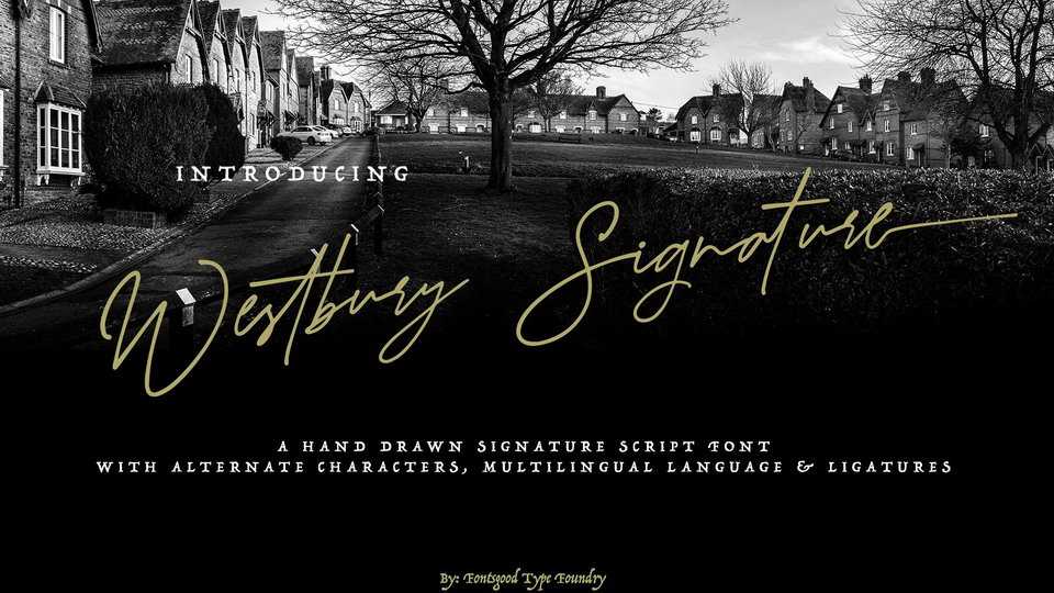 Westbury Signature Font › Fontesk