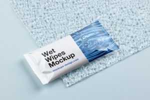 Wet wipes mockup