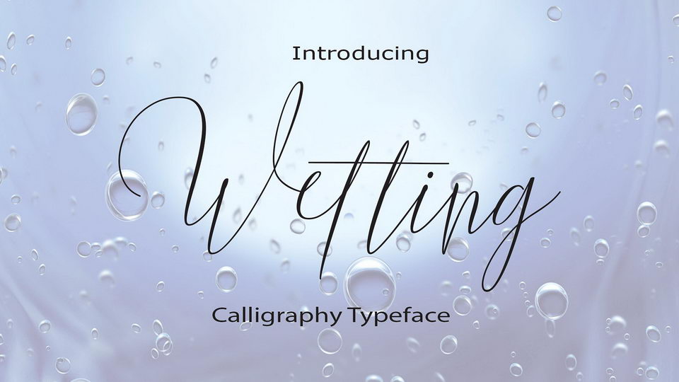 Wetting Script Font › Fontesk