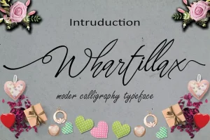Whartillax Calligraphy Font