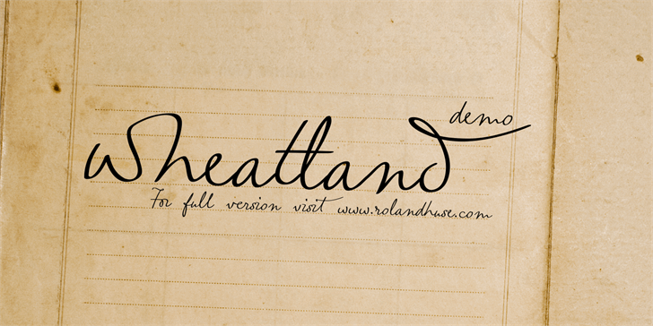 Wheatland font