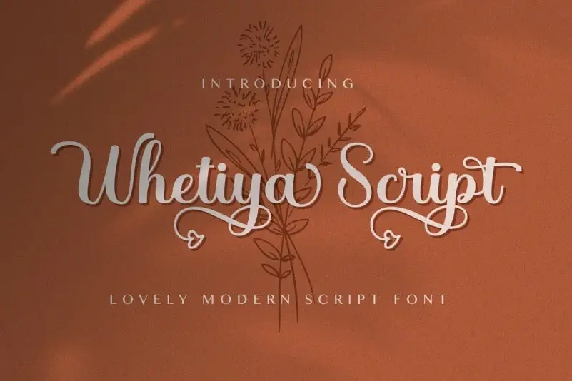 Whetiya Calligraphy Font