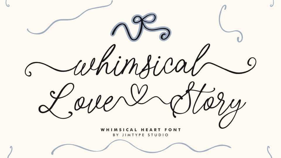 Whimsical Love Story Font › Fontesk