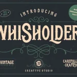 Whisholder Vintage Retro Font