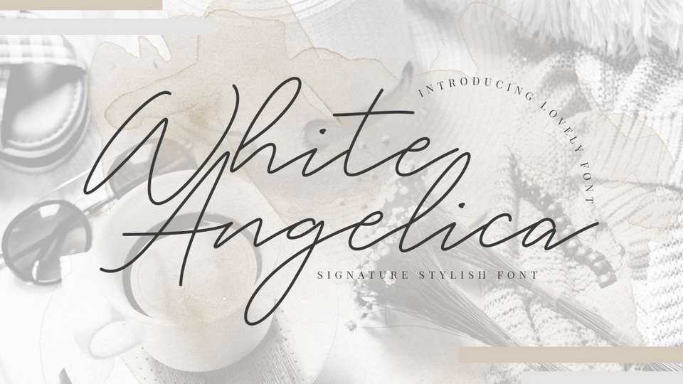 White Angelica Script Font › Fontesk