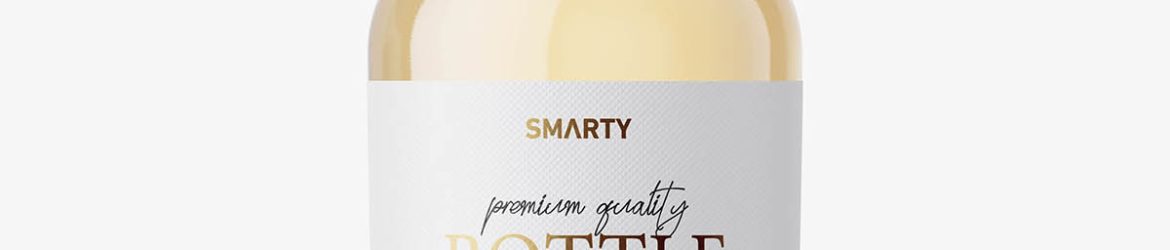 White bottle mockup