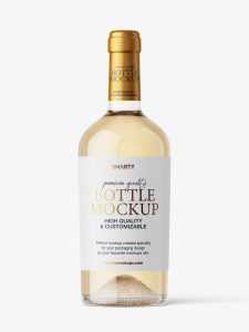 White bottle mockup