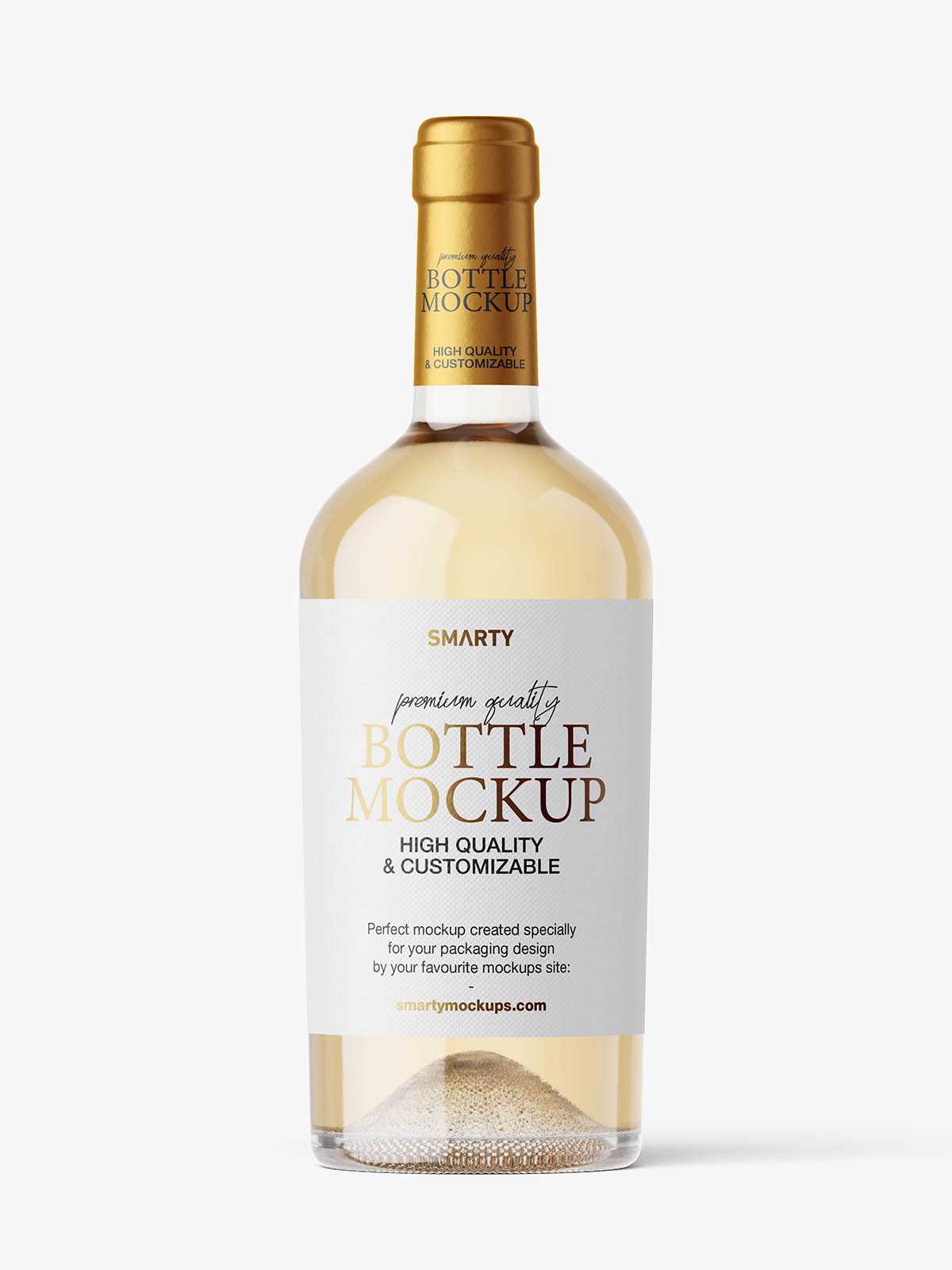 White bottle mockup