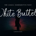 White Buttell Brush Font - Fonte Grátis White Buttell Brush Font