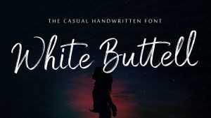 White Buttell Script Font › Fontesk