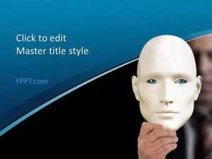 White Mask PowerPoint Template