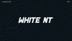 White NT Display Font