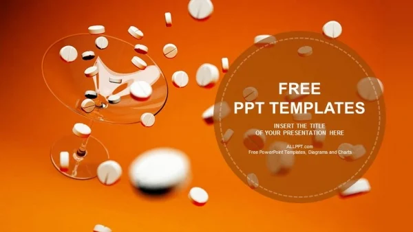 White pills-Medical PowerPoint Templates