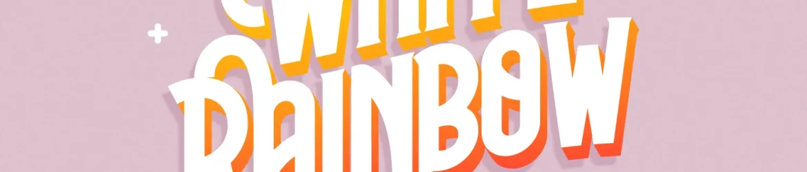 White Rainbow Font